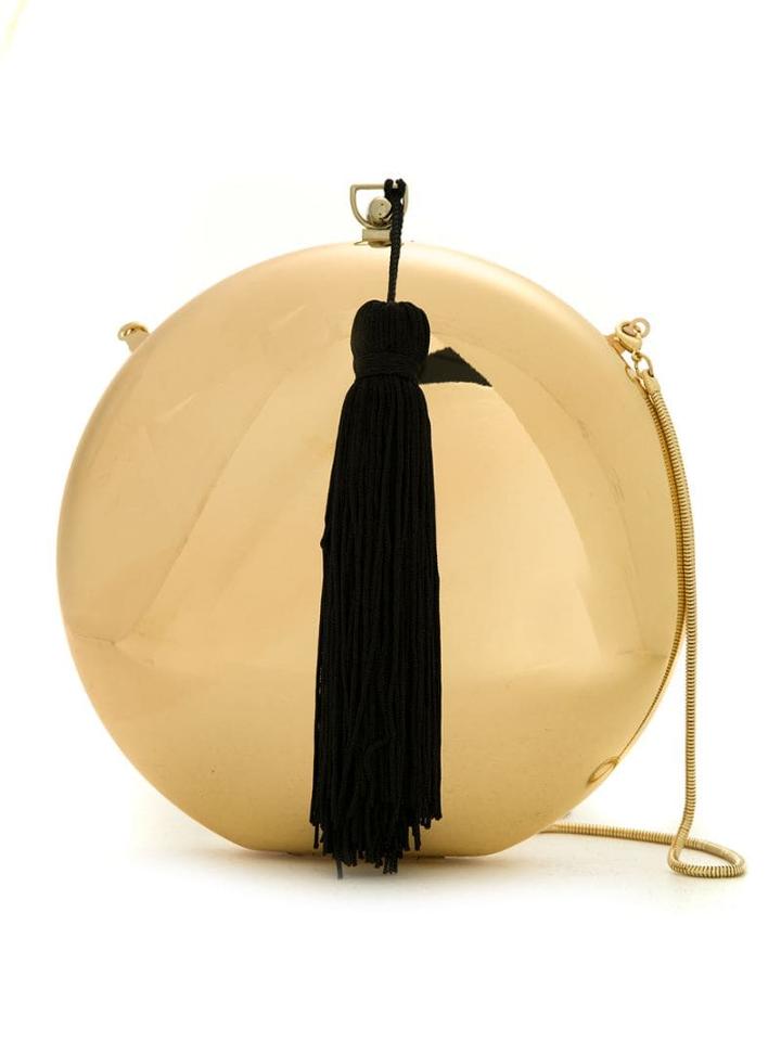 Isla Tassel Detailing Clutch Bag - Yellow