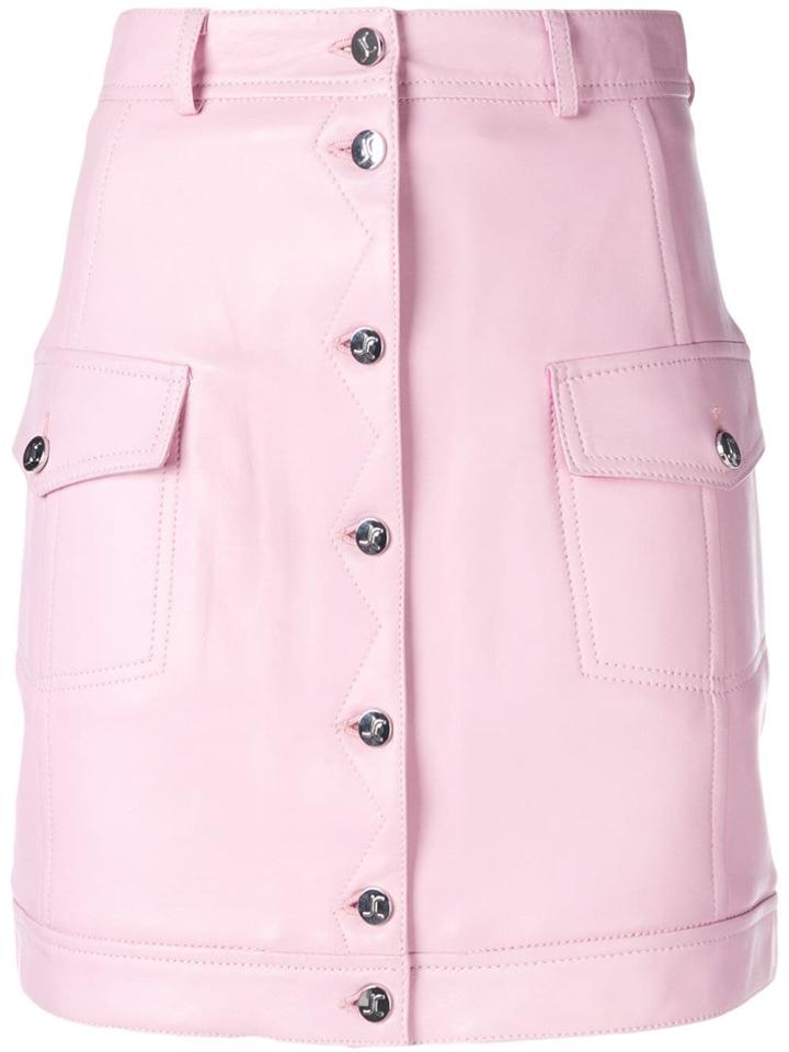 Just Cavalli Button Front Mini Skirt - Pink