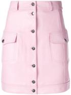 Just Cavalli Button Front Mini Skirt - Pink