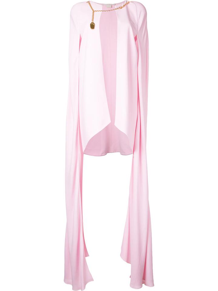 Antonio Berardi Chain Detail Cape, Women's, Size: 42, Pink/purple, Acetate/rayon