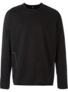 Oamc Tonal Side Print Sweatshirt, Men's, Size: Xl, Black, Cotton/nylon/polyamide/spandex/elastane