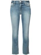 Frame Denim Cropped Straight Leg Jeans - Blue