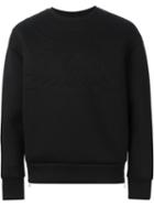 Neil Barrett Raised Pattern Sweatshirt, Men's, Size: Large, Black, Viscose/polyurethane