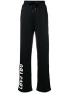 Red Valentino Forget Me Not Printed Track Pants - Black