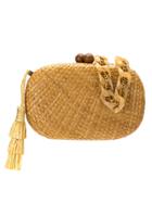 Serpui Hanging Tassel Clutch - Nude & Neutrals