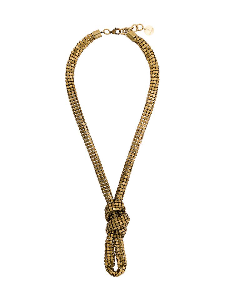 Silvia Gnecchi Knot Necklace - Metallic