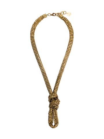 Silvia Gnecchi Knot Necklace - Metallic