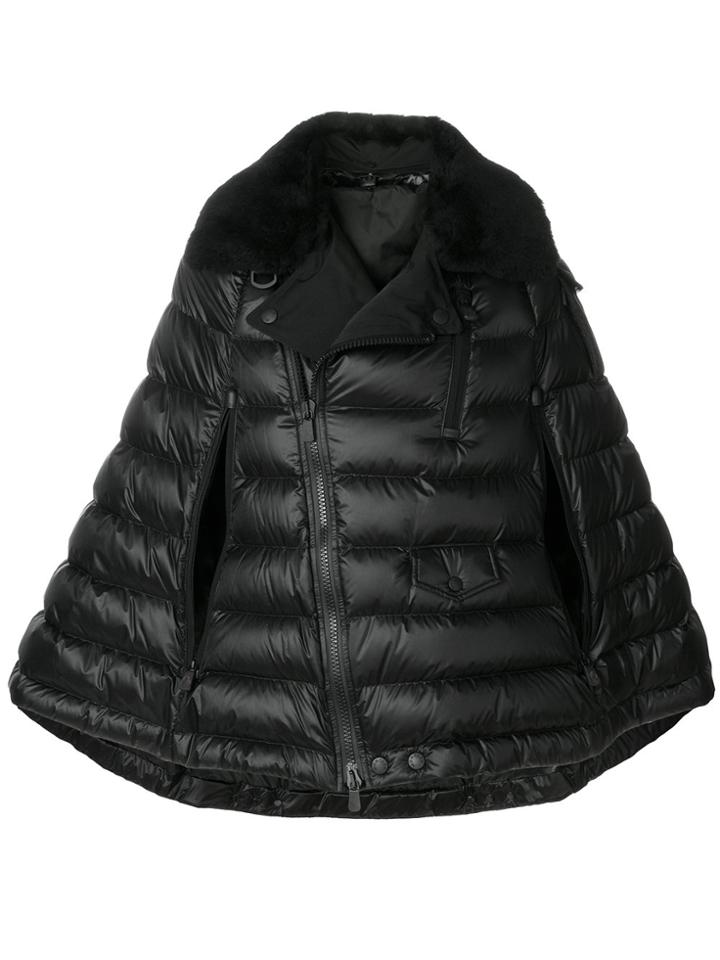 Moncler Grenoble Quilted Cape Jacket - Black