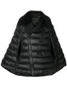 Moncler Grenoble Quilted Cape Jacket - Black