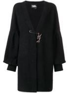 Karl Lagerfeld Wide-sleeved Cardigan - Black