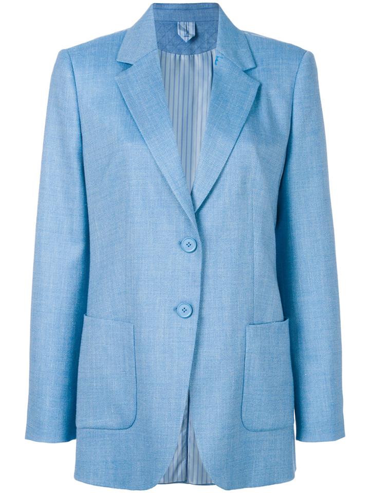 Max Mara Classic Fitted Blazer - Blue