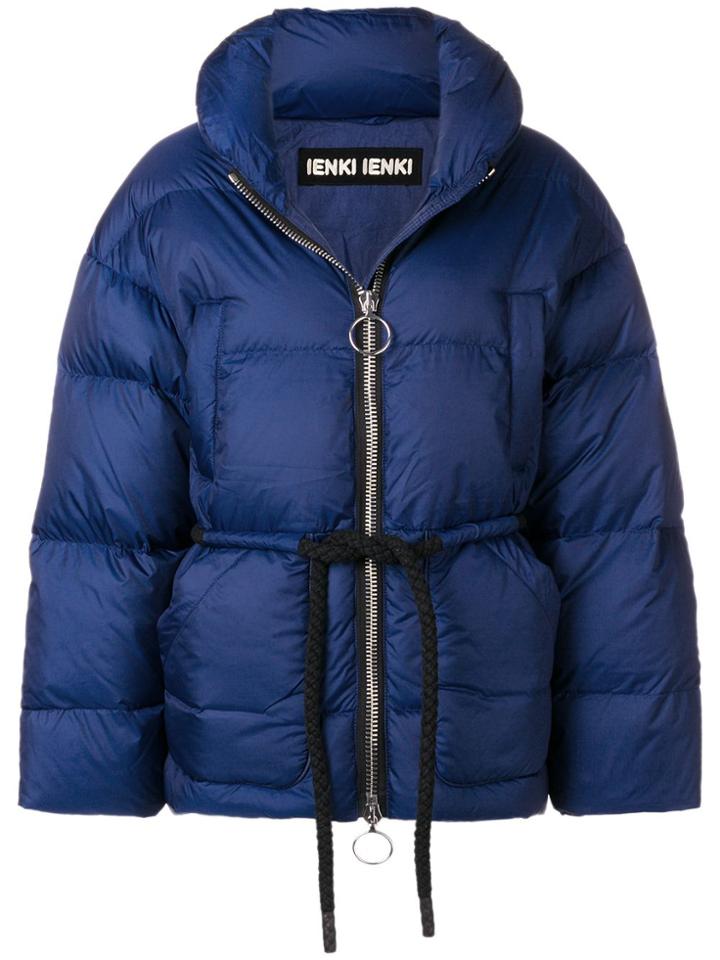 Ienki Ienki Belted Puffer Jacket - Blue