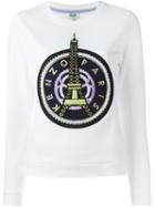 Kenzo Eiffel Tower Sweatshirt, Women's, Size: M, White, Cotton