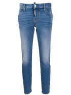 Dsquared2 High Rise Skinny Jeans - Blue