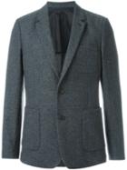 Ami Alexandre Mattiussi Half Lined Blazer, Men's, Size: 50, Grey, Polyester/acetate/wool