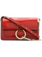 Chloé Red Faye Small Patent Leather Shoulder Bag