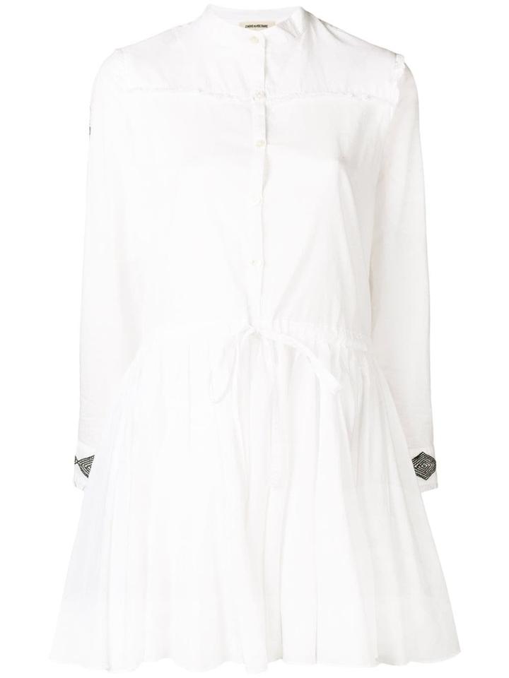 Zadig & Voltaire Embroidered Short Dress - White