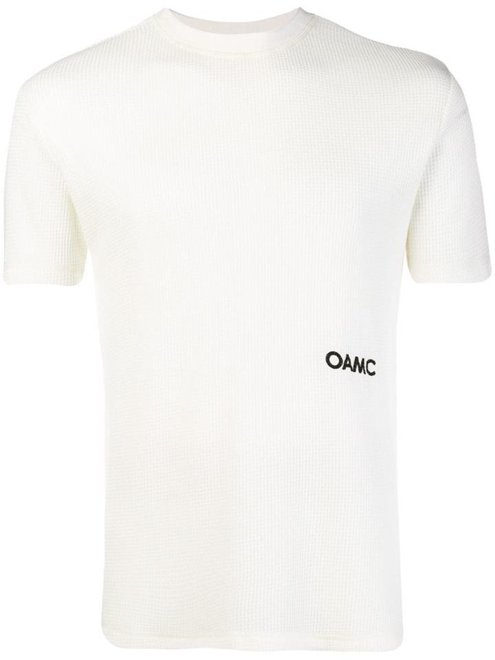 Oamc Waffle Logo T-shirt - White