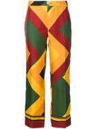 F.r.s For Restless Sleepers Geometric Print Trousers - Multicolour
