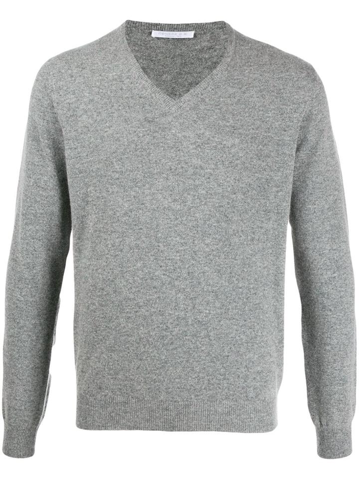 Cenere Gb V-neck Relaxed Jumper - Grey