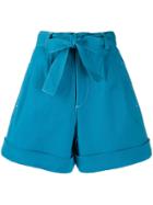 See By Chloé Pleated Shorts - Blue