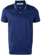 La Fileria For D'aniello Contrasting Collar Polo Shirt, Men's, Size: 58, Blue, Cotton