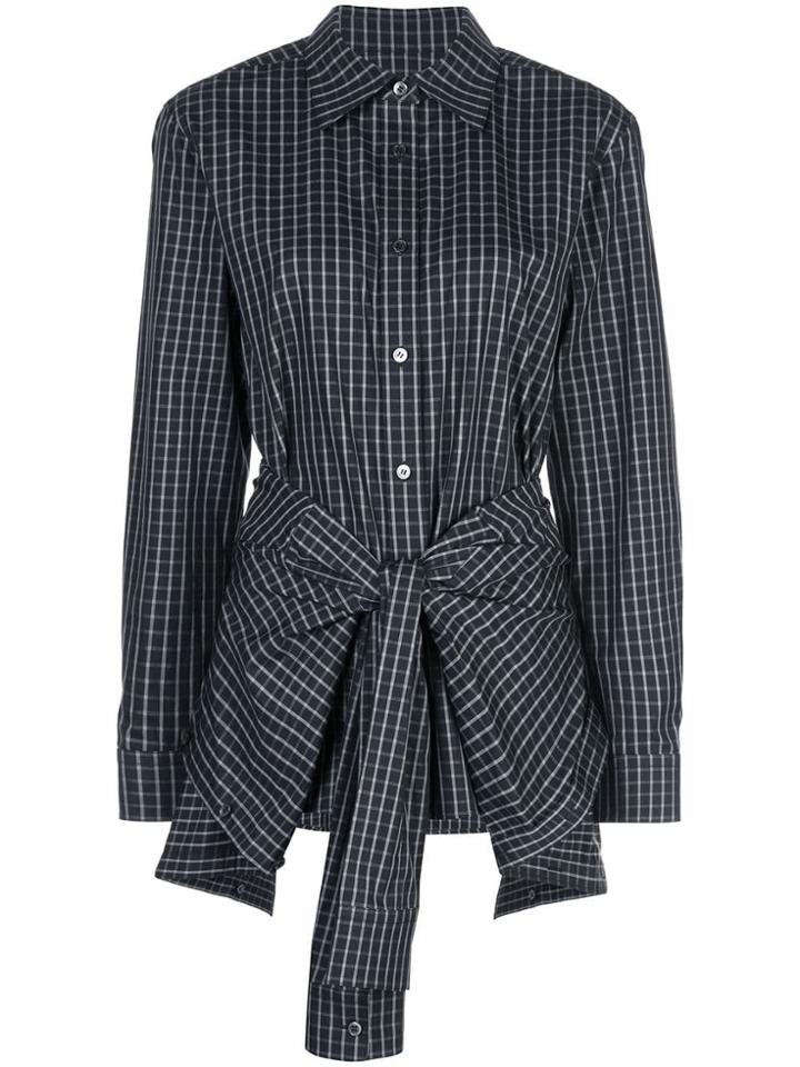 Alexander Wang Knotted Waist Shirt - Black