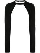 Proenza Schouler Heavy Rib Long Sleeve Shrug - Black