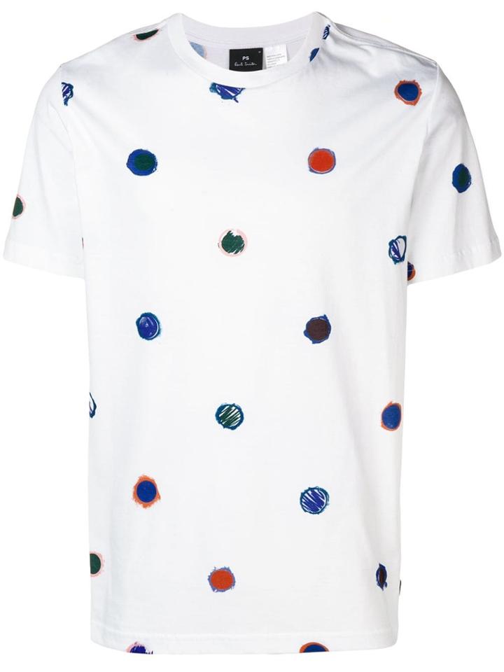 Ps By Paul Smith Scribble Dot T-shirt - White