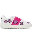 Valentino Open Lips Sneakers - White