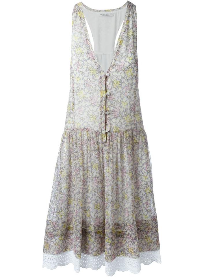 Philosophy Di Lorenzo Serafini Flower Print Day Dress