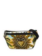 Dolce & Gabbana Heart Print Belt Bag - Black