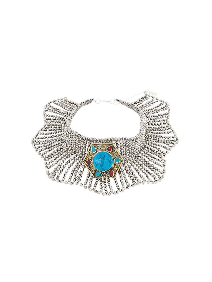Night Market Choker Necklace - Metallic
