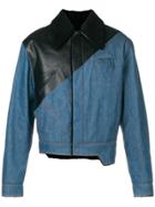 Pihakapi Two Tone Asymmetric Zipped Jacket - Black