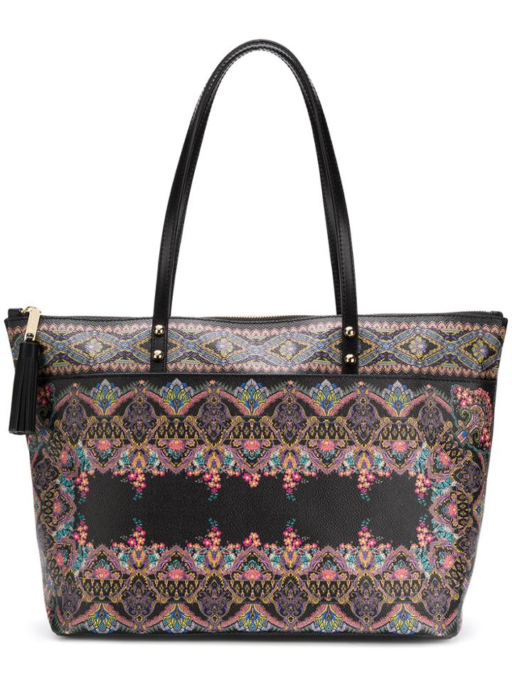 Etro Paisley Print Tote Bag - Black
