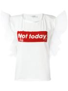 Aviù - Logo T-shirt - Women - Cotton/polyamide/polyester - 42, Women's, White, Cotton/polyamide/polyester