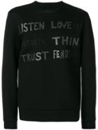 Fendi Printed Sweatshirt - Black