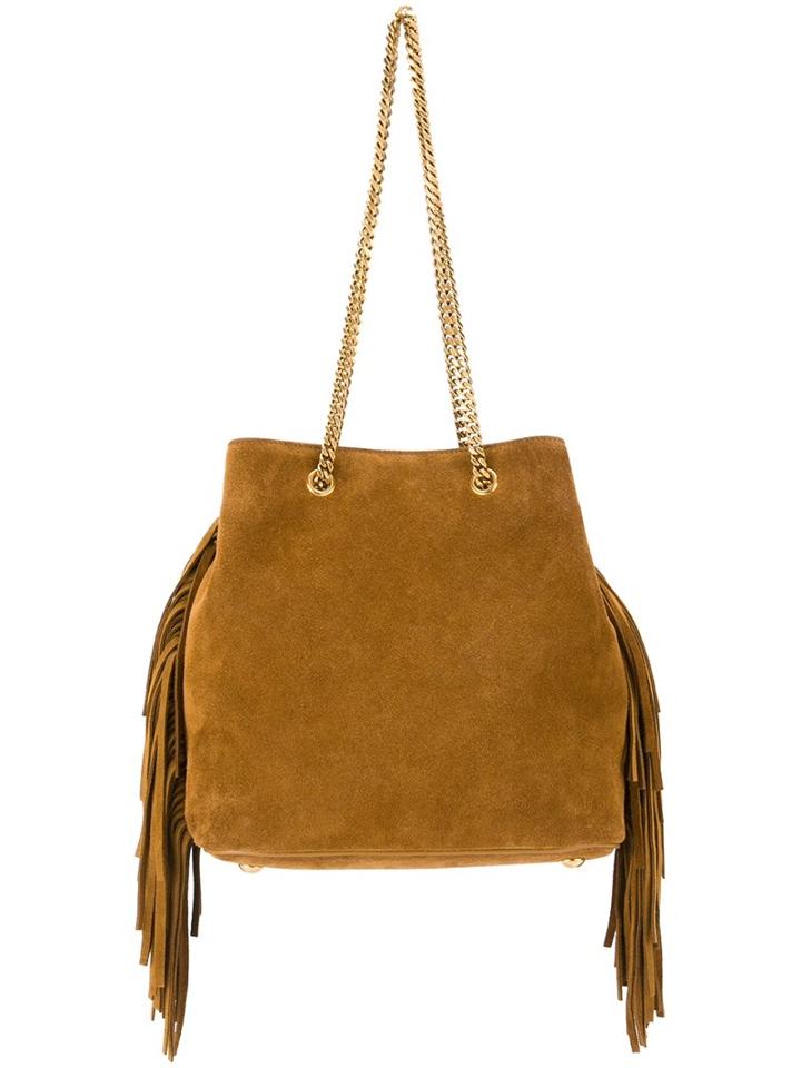 Saint Laurent Classic Baby 'emmanuelle' Bucket Bag, Women's, Brown