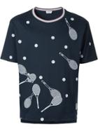 Thom Browne Tennis Racket Embroidered T-shirt - Blue