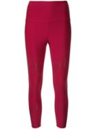 Nimble Activewear Linear High-rise Leggings - Red