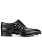 Salvatore Ferragamo Classic Monk Shoes - Black