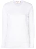 Comme Des Garçons Long-sleeve Layered Top - White