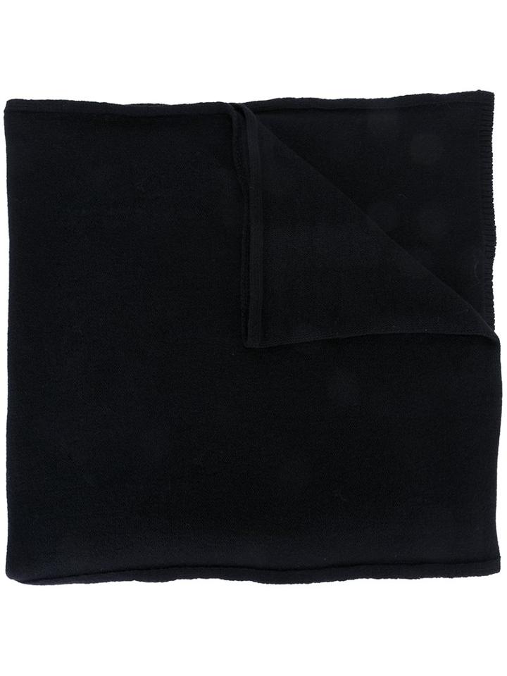 Officine Generale Classic Scarf, Men's, Black, Cashmere/merino
