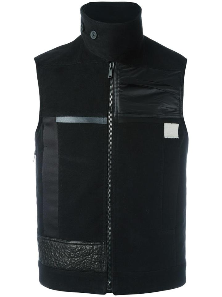 Rick Owens Panelled Gilet - Black