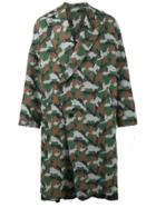 Sulvam Oversized Camouflage Coat - Multicolour