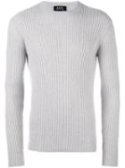 A.p.c. Crew Neck Ribbed Pullover