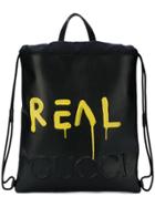 Gucci Guccighost Drawstring Backpack - Black