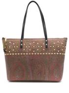 Etro Studded Tote Bag - Brown