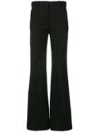 Joseph Flared Fit Trousers - Black