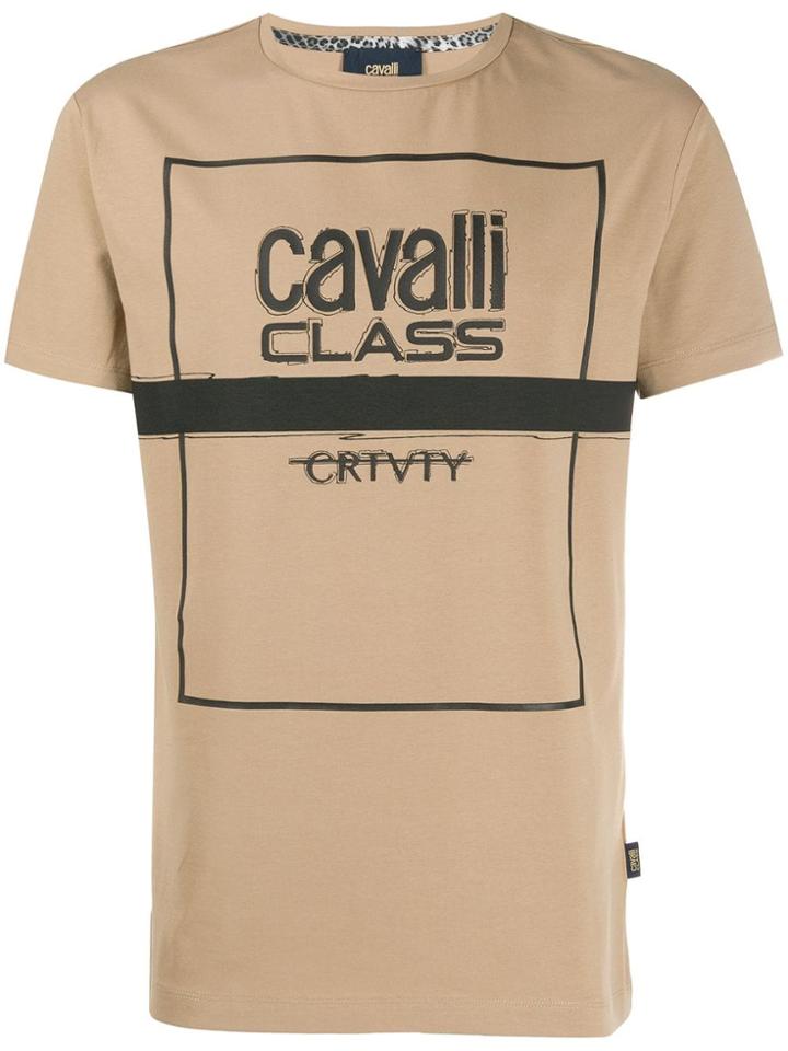 Cavalli Class Printed T-shirt - Neutrals
